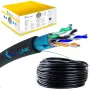 Tinklo kabelis Extralink vytos poros CAT5E FTP lauko 305 m juodas