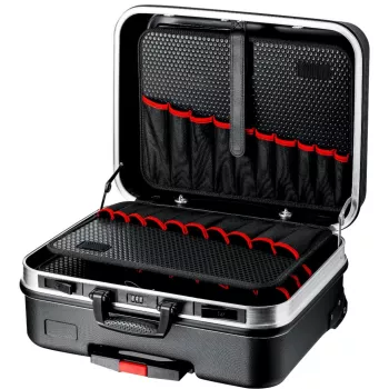 Knipex BIG Basic Move įrankių dėžė, akrilnitrilo butadieno stirenas (ABS), aliuminis, juoda