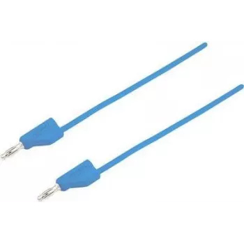 VOLTCRAFT bandomasis laidas [4 mm kištukas – 4 mm kištukas] 0,25 m mėlynas MSB-300 (MSB-300-0.25-BL)