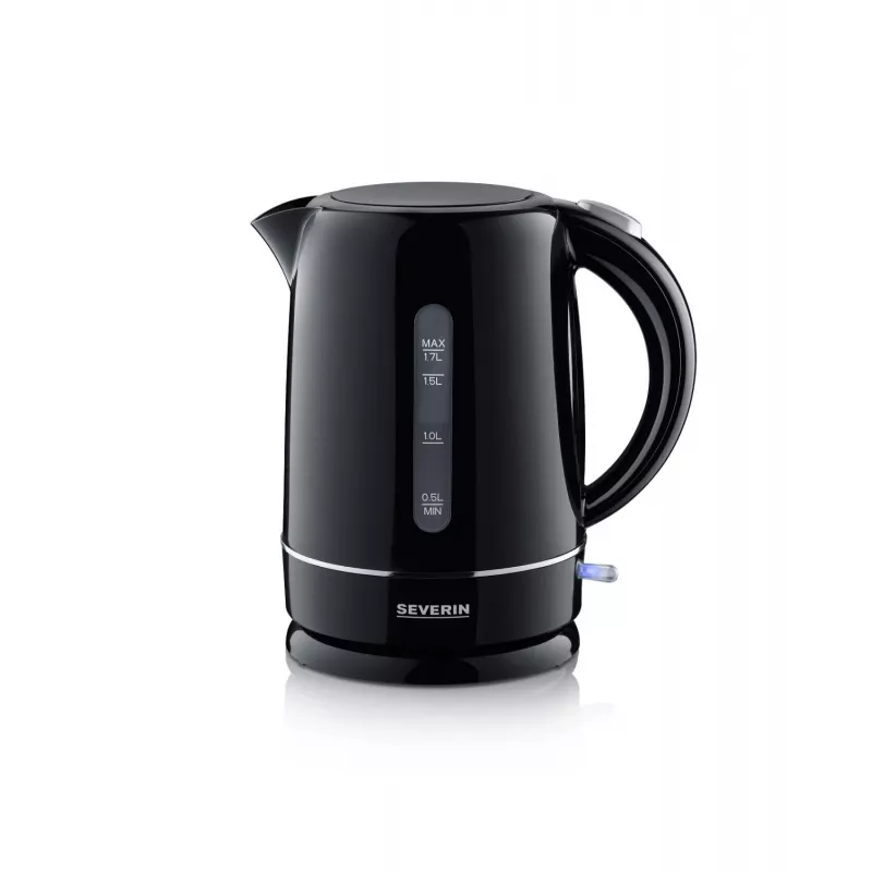 „Severin WK 4322“ elektrinis virdulys, 1,7 l, 2200 W, juodas