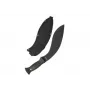 Mačetė Mil-Tec kukri 15534000 — nerūdijančio plieno geležtė 255 mm, bendras ilgis 375 mm, ABS rankena, komplekte dėklas