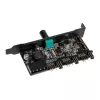 PCI lizdo ventiliatorių ir RGB LED valdiklis Lamptron CFP30, juodas