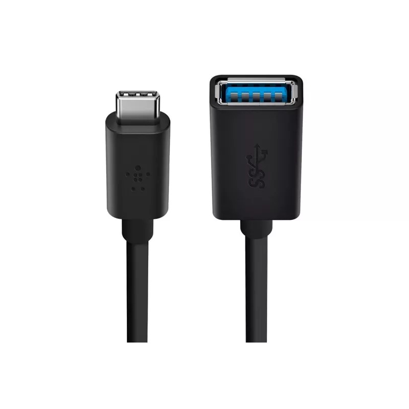 Belkin USB 3.0 lizdas 5GBit/s USB-C į USB-A 1m pilka (F2CU036BTBLK)