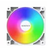 Montech GF120 V2 ARGB kompiuterio korpuso ventiliatoriaus modulis 12 cm baltas 3 vnt.