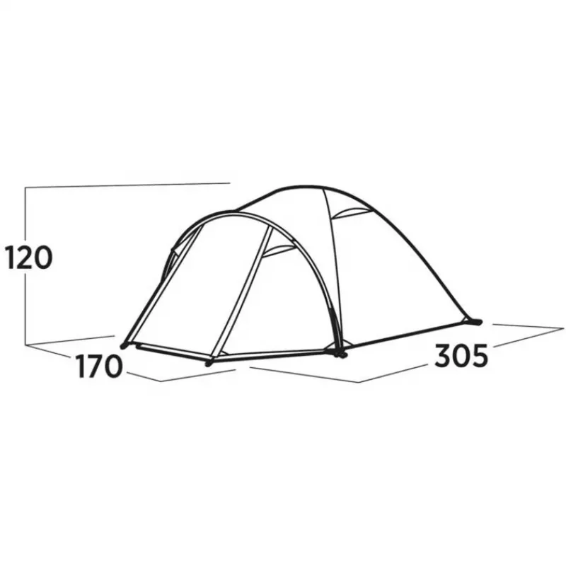 Easy Camp Setesdal 3 žalia kupolinė/iglu palapinė