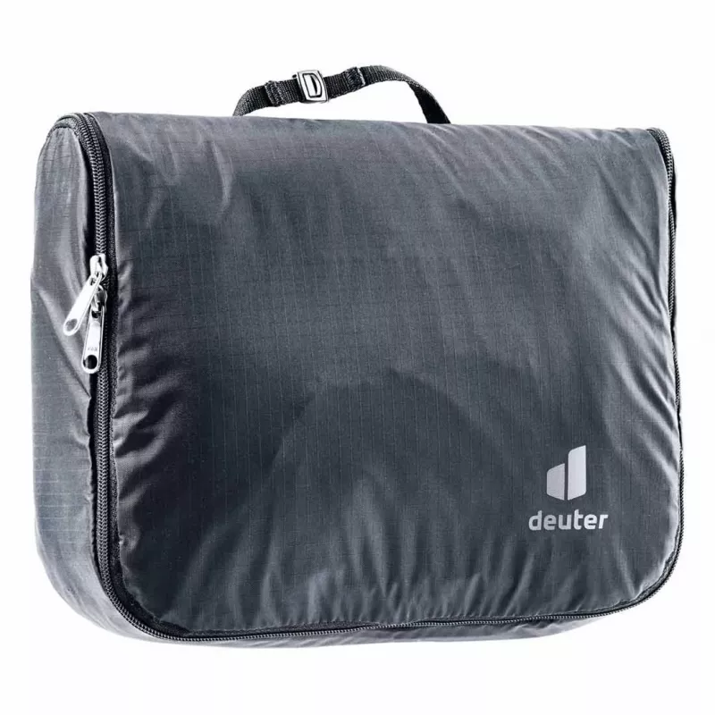 Kosmetinė DEUTER Wash Center Lite II — kompaktiška pakabinama kosmetinė, juoda