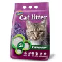 Sulipantis bentonitinis kačių kraikas Hilton Lavender 5 L — bentonitas, kvepiantis levandomis, greitai sugeriantis