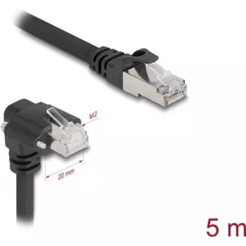 DeLOCK tinklo kabelis juodas 5 m Cat6 SF/UTP RJ-45