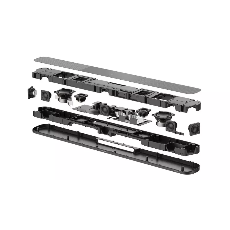Garso juosta Sennheiser AMBEO Soundbar Plus SB02 — 500 W, 9 garsiakalbiai, 2x HDMI 2.0, HDMI eARC, Wi‑Fi, Bluetooth
