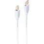 USB 2.0 laidas ShiverPeaks BS77021-W — USB A į USB B, 1 m, baltas, paauksuoti kontaktai