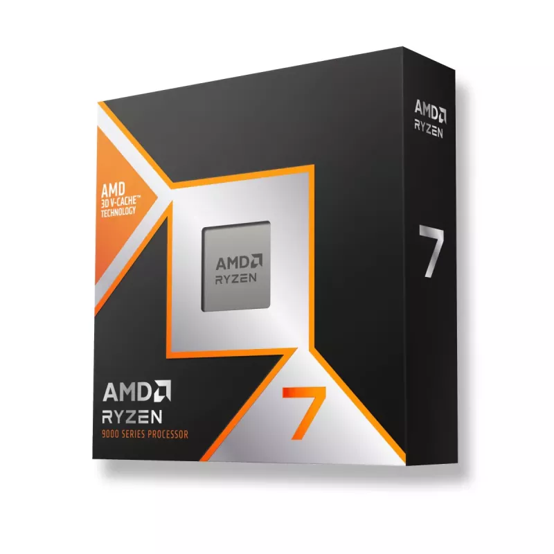 AMD Ryzen 7 9850X3D procesorius, Socket AM5, 4.7 GHz, 96 MB L3, 4 nm, DDR5, dviejų kanalų