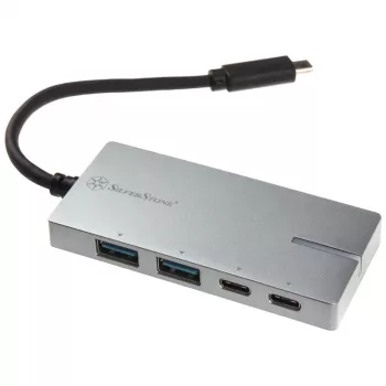 USB 3.1-C adapter SidabrinėSTONE SST-EP09C — USB-C į USB-A jungiamumas, sidabrinė apdaila