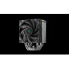 Oro aušintuvas DeepCool AK500S Digital SE — 120 mm ventiliatorius, palaiko LGA1700/AM5/AM4 ir Intel LGA115x/1200 lizdus, juodas