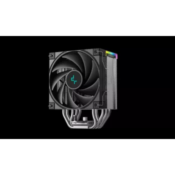 Oro aušintuvas DeepCool AK500S Digital SE — 120 mm ventiliatorius, palaiko LGA1700/AM5/AM4 ir Intel LGA115x/1200 lizdus, juodas