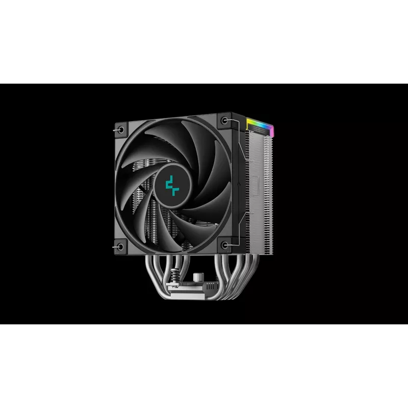 Oro aušintuvas DeepCool AK500S Digital SE — 120 mm ventiliatorius, palaiko LGA1700/AM5/AM4 ir Intel LGA115x/1200 lizdus, juodas