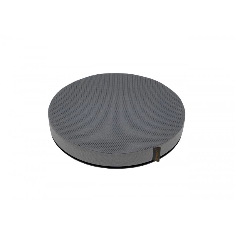 Sėdimos pagalvėlės pagalvėlė MDH DRQE3M0BBXXXP — apvali porolono pagalvėlė su vėsinančiu geliu, Ø 390 mm, aukštis 50 mm, pilka, maks. apkrova 120 kg