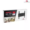 TV sieninis laikiklis MACLEAN MC-777, skirtas 13–42 colių televizoriams, iki 35 kg, VESA 75x75–200x200, metalinis, juodas