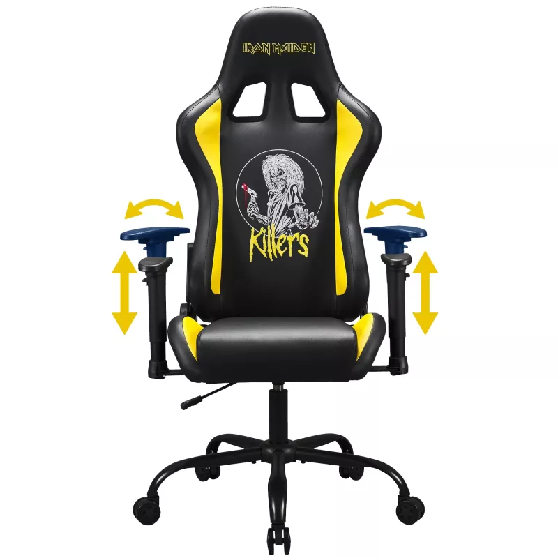 Žaidimų kėdė SUBSONIC Subsonic Pro Iron Maiden Killers — ergonomiškas dizainas, reguliuojamas aukštis