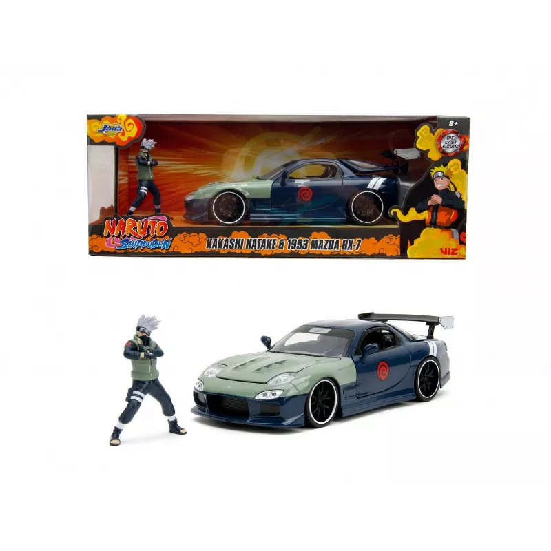 Jada Toys NARUTO - Kakashi Hatake & 1993 Mazda RX-7-1:24