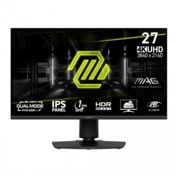 MSI MAG 275UPD E14 žaidimų monitorius - 27 - 4K UHD, Dviejų režimų sistema UHD 144 Hz ir FHD 288 Hz [Energijos klasė F] (9S6-3CE89M-016)