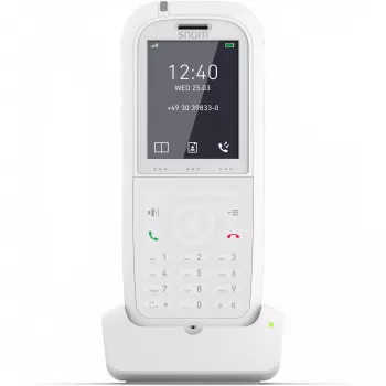 Snom M90 DECT belaidis telefono ragelis Skambintojo ID Baltas