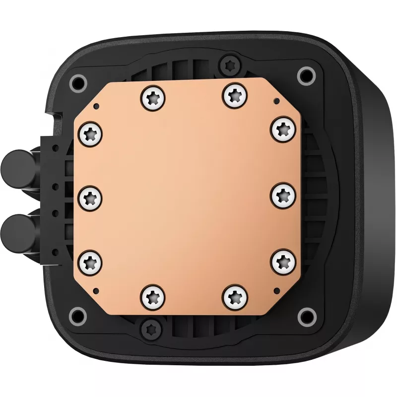 Viskas viename skysčio aušintuvas DeepCool LE240 V2 240 mm, 2x120 mm ventiliatoriai, hidraulinis guolis, AM5 palaikymas, 41 cm vamzdeliai, juodas