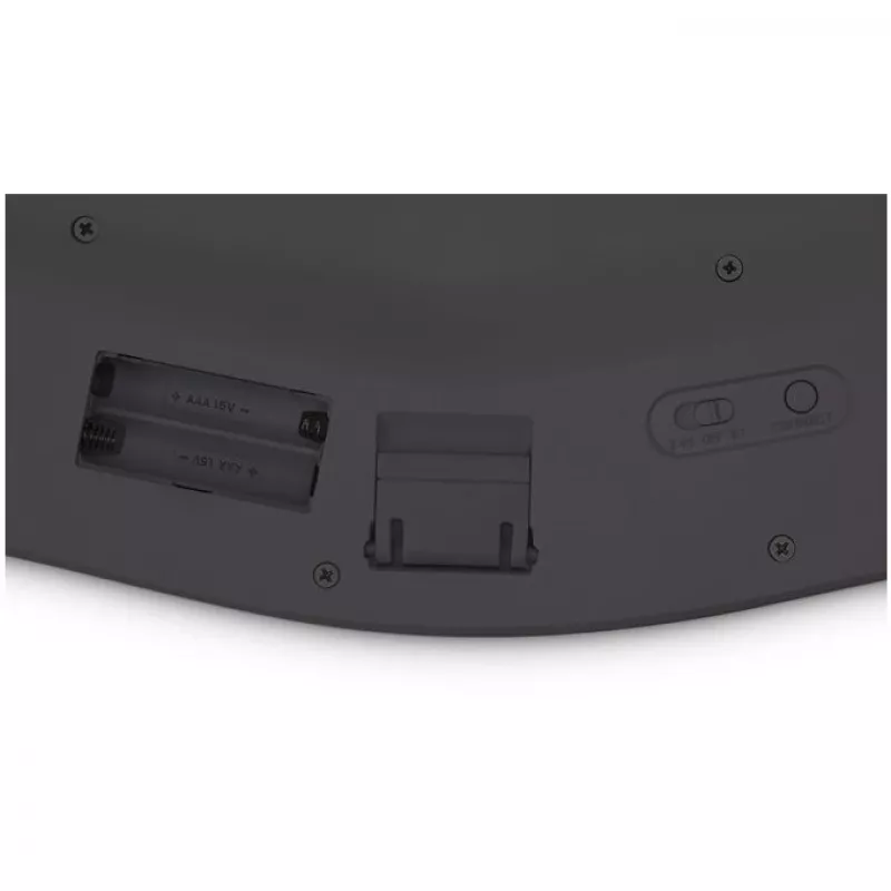 Kensington ProFit Ergo Wireless klaviatūra FR, pilno dydžio (100 %), laidinis ir belaidis, RF belaidis + USB, AZERTY, juoda