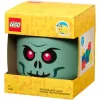LEGO Storage Head Skeleton, laikymo dėžė juoda/raudona, didelė