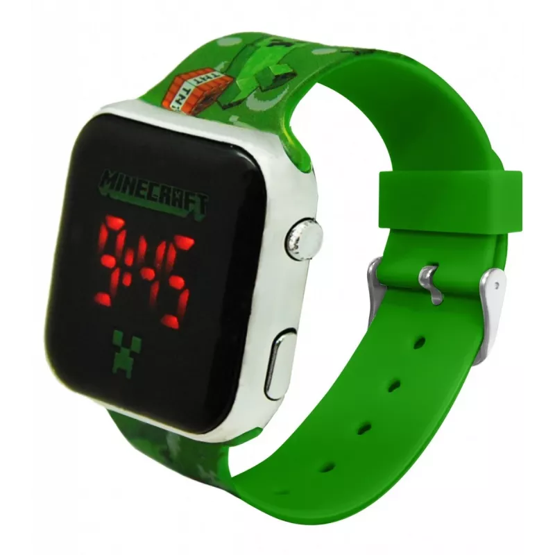 Vaikiškas skaitmeninis rankinis laikrodis Euroswan Minecraft LED modelis 065786