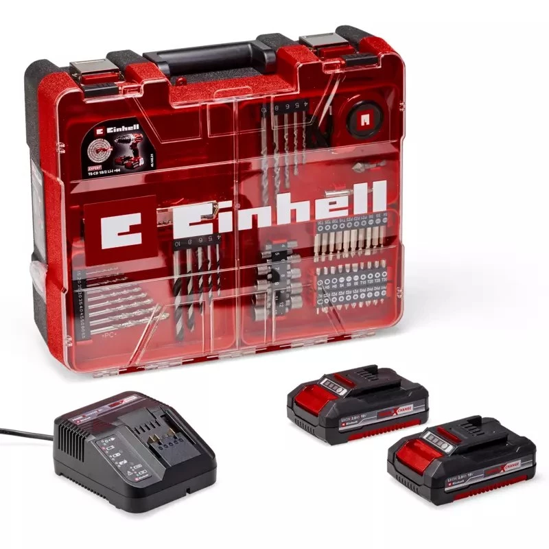 Einhell TE-CD 18/2 18750 aps./min. begielis griebtuvas 1,45 kg, juoda, raudona