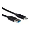 ROLINE RM USB 3.2 Gen 1 laidas, A-C, ST/ST, juodas, 1 m
