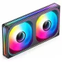 Aušinimo ventiliatorius Jonsbo ZB-240 240mm ARGB PWM juodas — Infinity Mirror dizainas