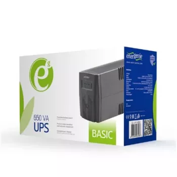 Gembird EG-UPS-B650 nepertraukiamo maitinimo šaltinis (UPS) linijinės sąveikos 0,65 kVA 390 W