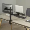 Monitoriaus sieninis laikiklis SBOX LCD-LM01-2 13–27 colių ekranams, maks. apkrova 12 kg, VESA 100x100