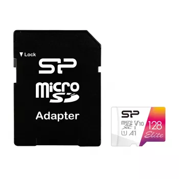 Silicon Power | microSDHC UHS-I atminties kortelė | Elite | 128 GB | microSDHC/SDXC | Flash atminties 10 klasė