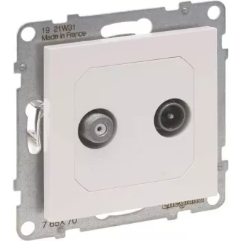 Legrand SEANO viengubas TV-SAT lizdas f 765170 2 kabeliui ir HD-TV juodos spalvos 5 (765170)