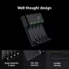 Baterijų įkroviklis Green Cell GC VitalCharger su 4× AA 2000mAh NiMH baterijomis
