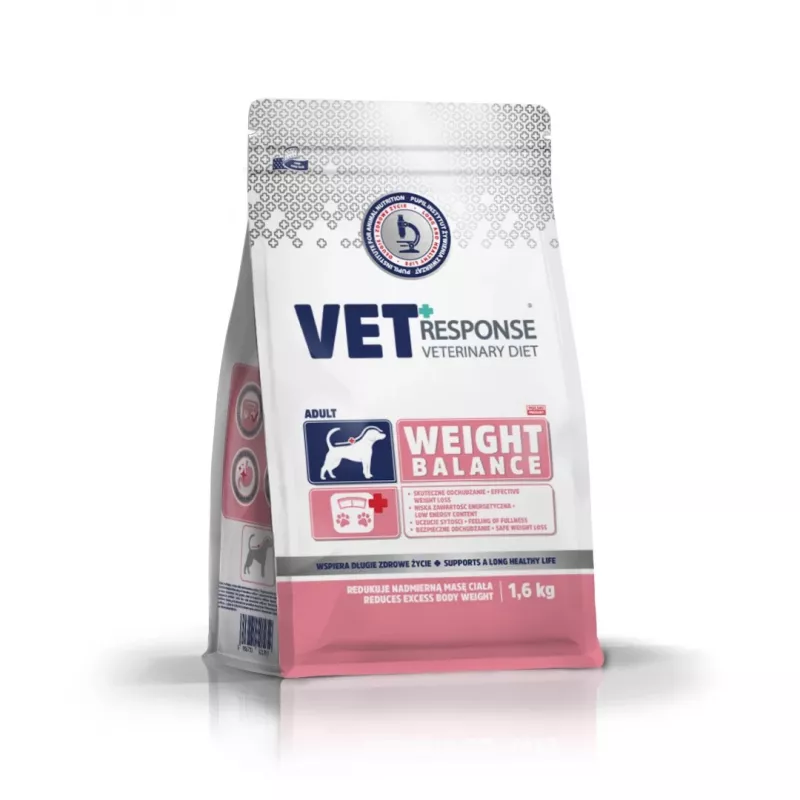 VET RESPONSE Svorio balansas - sausas šunų ėdalas - 1,6 kg