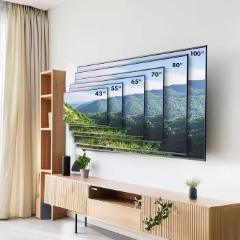 TV laikiklis ant sienos MACLEAN MC-422, skirtas 43–100 colių televizoriams, VESA iki 800x400, keliamoji galia 120 kg