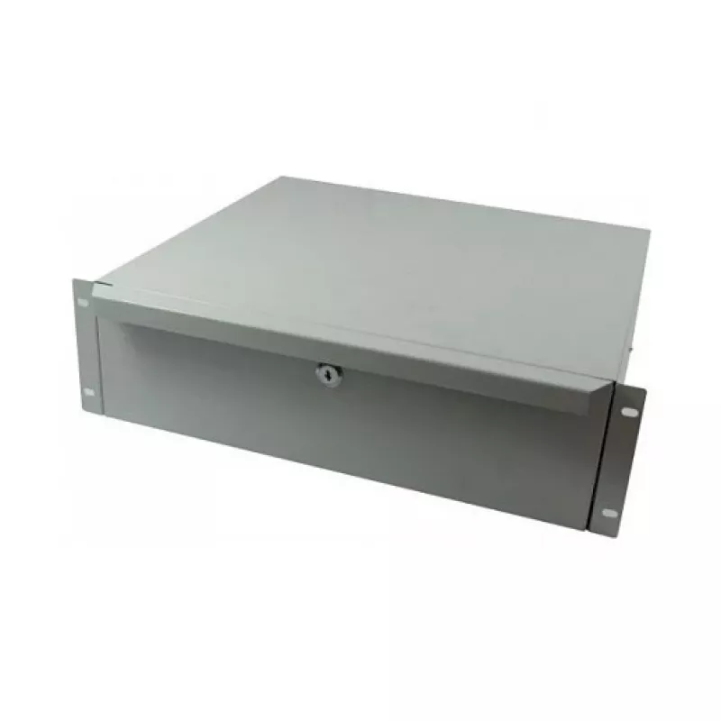 ALL-S0002060, stalčių blokas, pilkas, metalinis, 3U, 19 colių, 440 mm