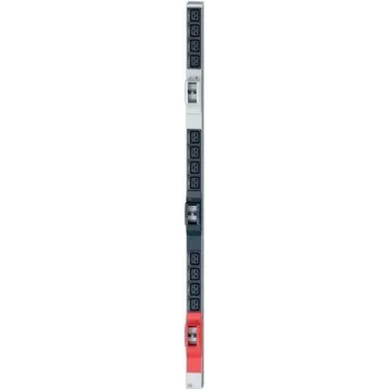 Maitinimo paskirstymo blokas Bachmann Zero U-Space IT Basic — 12× C19 lizdų, 3 m kabelis, 400 V, 32 A, 1075×47×44 mm