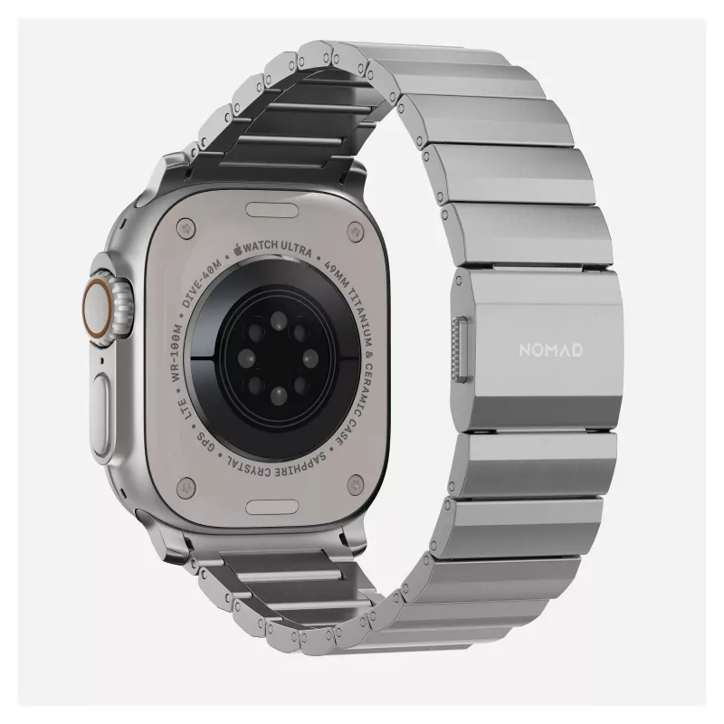 NOMAD Titanium Band for Apple Watch 46mm/49mm Sidabrinė