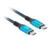 USB-C į USB-C kabelis LANBERG CA-CMCM-45CU-0020-BK, 240W PD, 8K@60Hz, 2,0 m