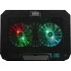 Nešiojamojo kompiuterio aušinimo padėklas DEFENDER NS-510 su 2 ventiliatoriais, 2 USB prievadais ir RGB apšvietimu