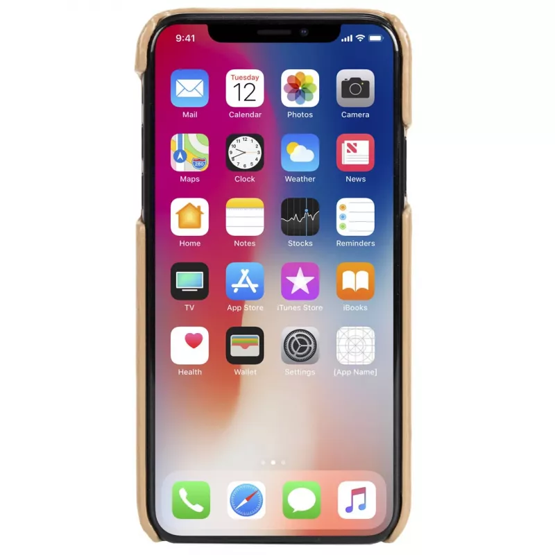 Dėklas Krusell Sunne 2 Card Cover iPhone XS Max 16,5 cm smėlio spalvos