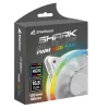 SHARKOON Shark Blades 120mm ARGB PWM korpuso ventiliatorius - baltas