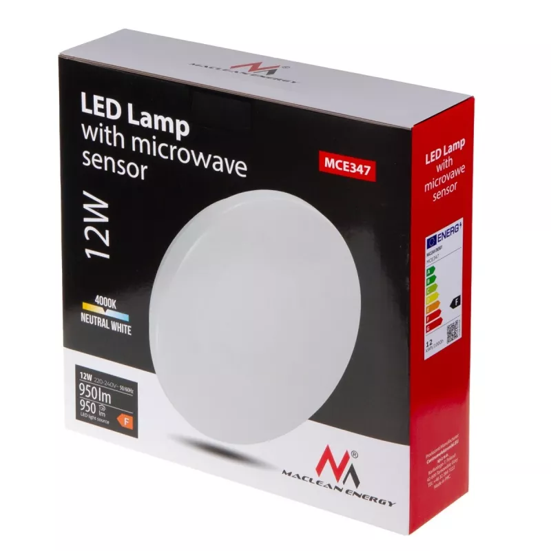 Maclean, hazard detector, ceiling light with twilight sensor MCE347