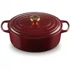 Le Creuset Signature ovali skrudintuvė 31 cm raudono vyno spalvos (21178319494441)