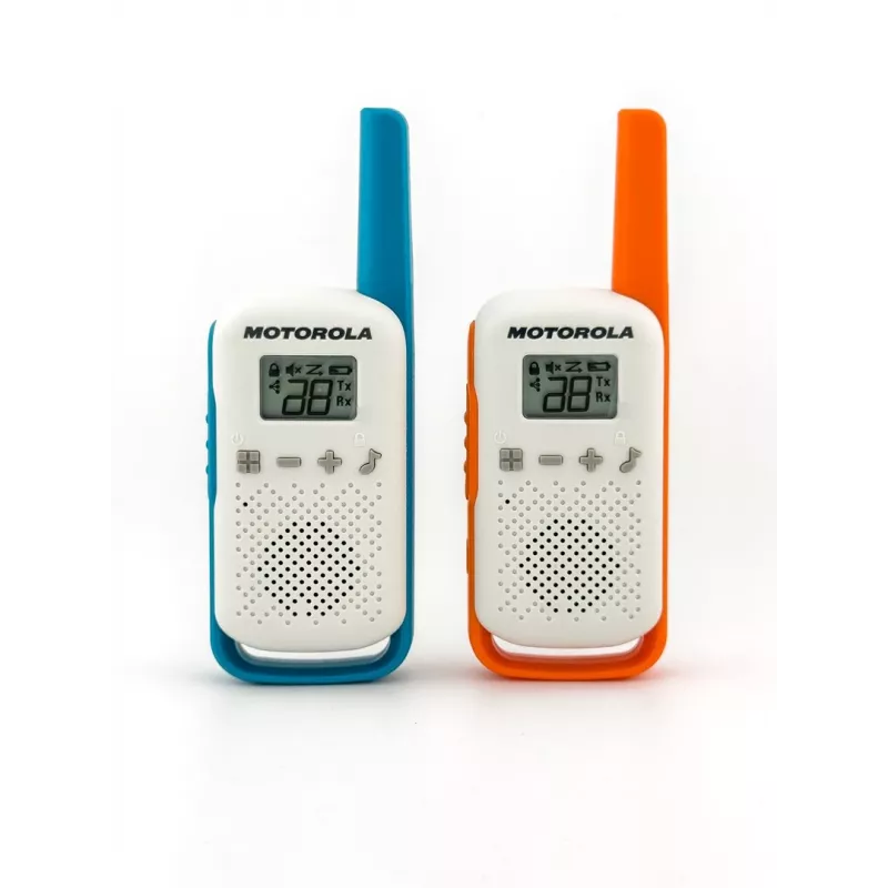Motorola Talkabout T42 - racija, 2 vnt. rinkinys (oranžinė-mėlyna)