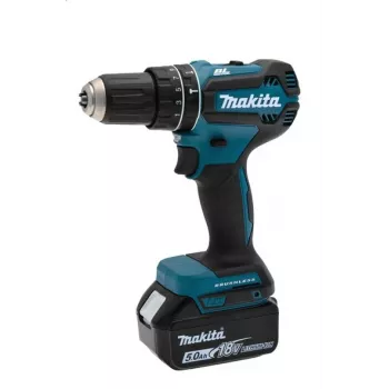Makita DHP485RTJ grąžtas 28500 aps./min. Beraktis 1.5 kg Juoda, Mėlyna